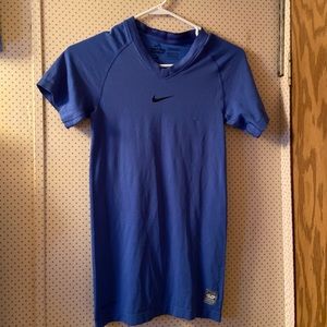 BLUE NIKE DRI-FIT SHIRT